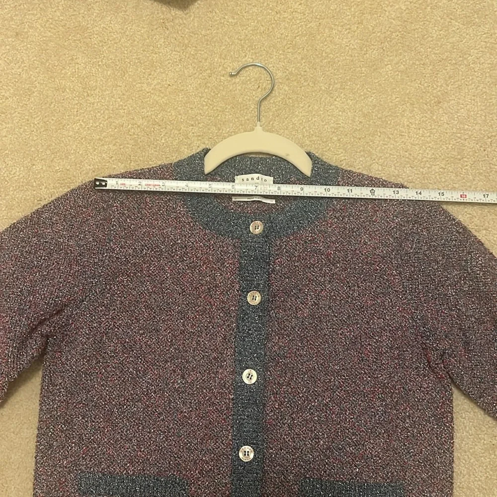 Like New Sandro Violet Cardigan - Picture 9 of 11